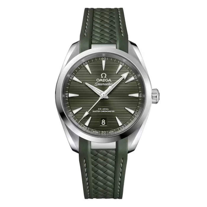 Omega Heritage Automatic 38mm Men’s Watch with Green Material Dial, Stainless Steel Case, 150m Water Resistant / O22012382010001