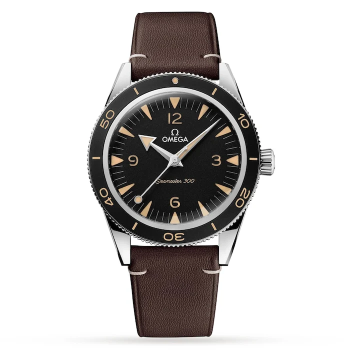 Omega Heritage Automatic 41mm Men’s Watch with Black Material Dial, Stainless Steel Case, 300m Water Resistant / O23432412101001