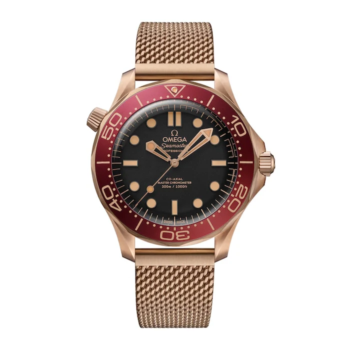 Omega Heritage Automatic 42mm Men’s Watch with Black Material Dial, Gold Case, 300m Water Resistant / O21090422001003