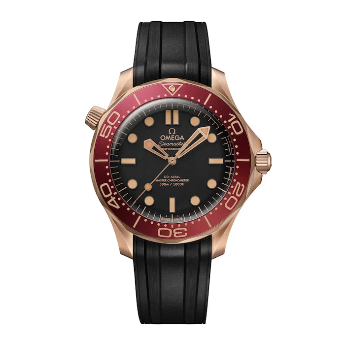 Omega Heritage Automatic 42mm Men’s Watch with Black Material Dial, Gold Case, 300m Water Resistant / O21092422001003