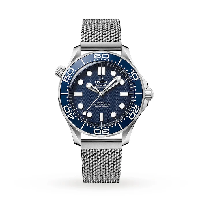 Omega Heritage Automatic 42mm Men’s Watch with Blue Material Dial, Stainless Steel Case & Bracelet, 300m Water Resistant / O21030422003002