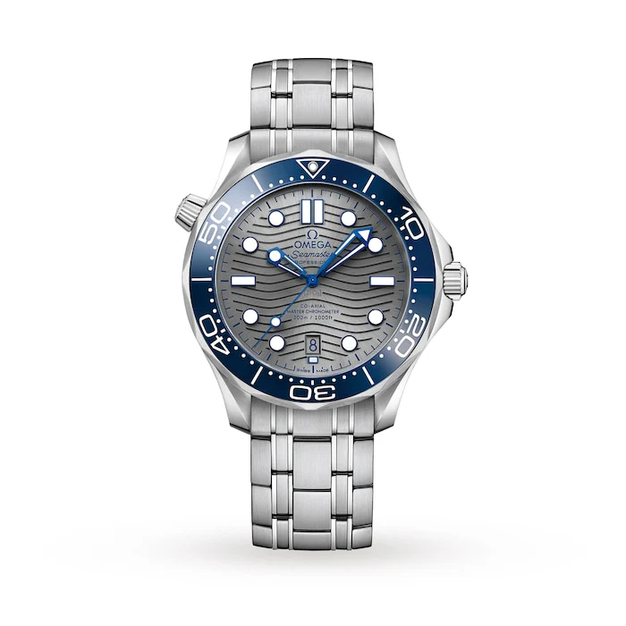 Omega Heritage Automatic 42mm Men’s Watch with Grey Material Dial, Stainless Steel Case & Bracelet, 300m Water Resistant / O21030422006001