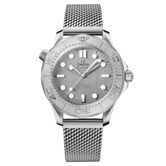 Omega Heritage Automatic 42mm Men’s Watch with Grey Material Dial, Stainless Steel Case & Bracelet, 300m Water Resistant / O21030422006002