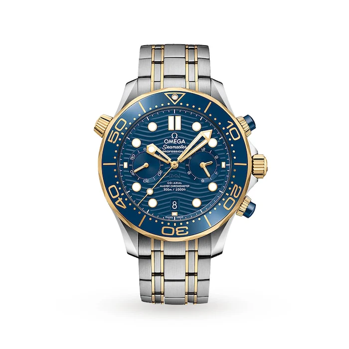 Omega Heritage Automatic 44mm Men’s Watch with Blue Material Dial, Stainless Steel Case & Bracelet, 300m Water Resistant / O21020445103001