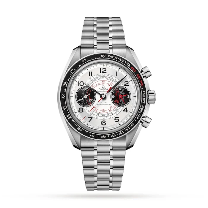 Omega Heritage Manual Wind 43mm Men’s Watch with Silver Material Dial, Stainless Steel Case & Bracelet, 50m Water Resistant / O32930435102002