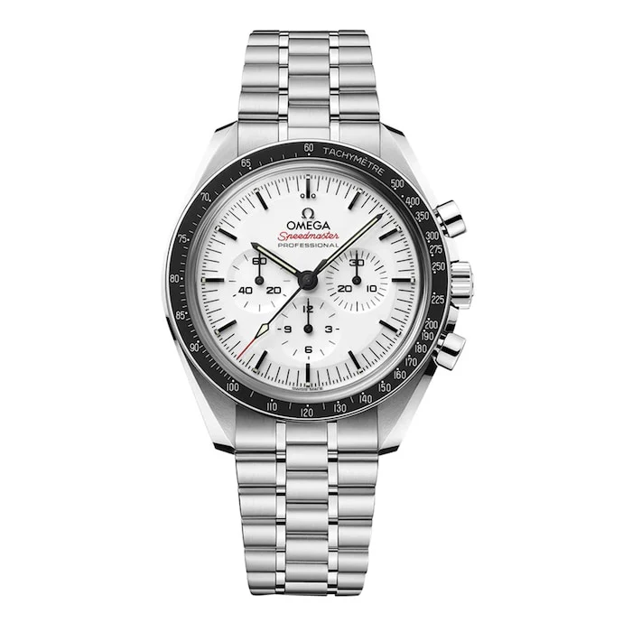 Omega Manual Wind 42mm Men’s Watch with White Material Dial, Stainless Steel Case & Bracelet, 50m Water Resistant / O31030425004001