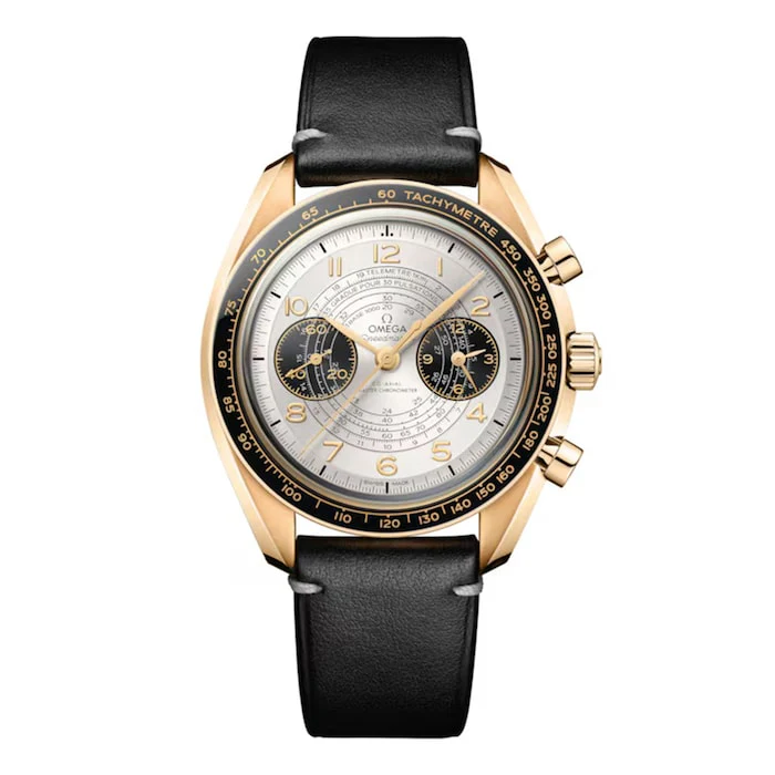Omega Manual Wind 43mm Men’s Watch with Silver Material Dial, Gold Case, 50m Water Resistant / O52262435102001