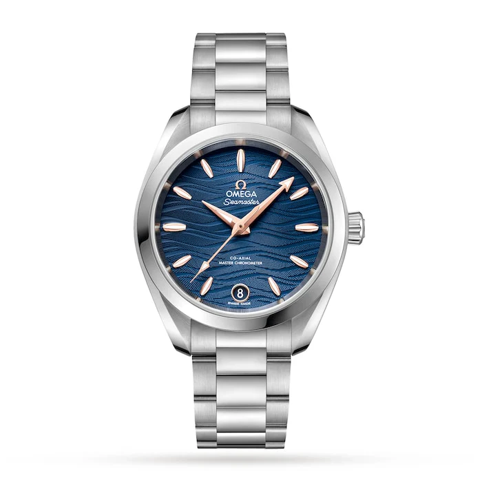 Omega Seamaster Aqua Terra Co-Axial Master Chronometer 34mm Ladies Watch Luxury Watch O22010342003001