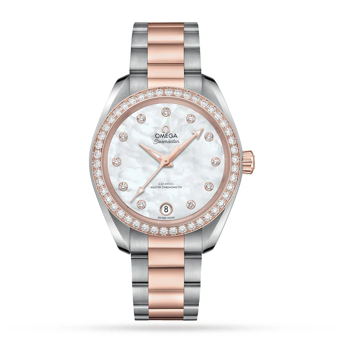 Omega Seamaster Aqua Terra Co-Axial Master Chronometer 34mm Ladies Watch Luxury Watch O22025342055001