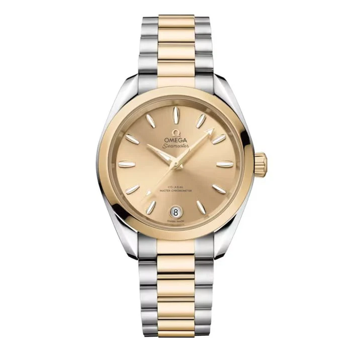 Omega Seamaster Aqua Terra Shades 34 Mm, Steel ‑ Moonshine™ Gold on Steel ‑ Moonshine™ Gold Luxury Watch O22020342008001