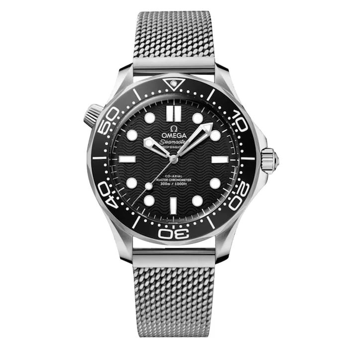 Omega Seamaster Diver 300M Black Dial 42mm Automatic Mens Watch Luxury Watch Swiss Made Automatic Movement Sapphire Crystal Stainless Steel Case O21030422001010
