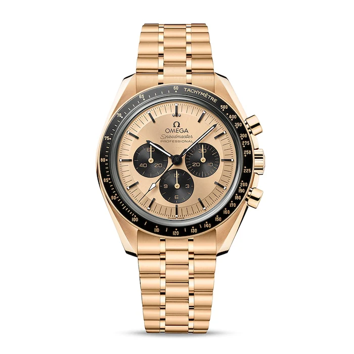 Omega Speedmaster Moonwatch Professional Co-Axial Master Chronometer Chronograph 42mm Mens Watch Gold Luxury Watch Swiss Made Highâ Precision Movement O31060425099002