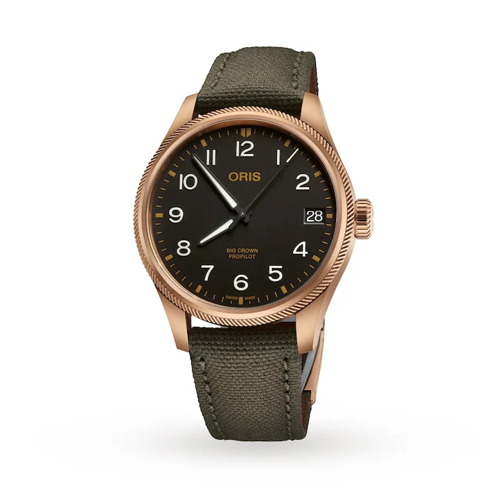 Oris Automatic 00mm Men’s Watch with Black Material Dial, Stainless Steel Case, 100m Water Resistant / 01 751 7761 3164-07 3 20 03BRLC