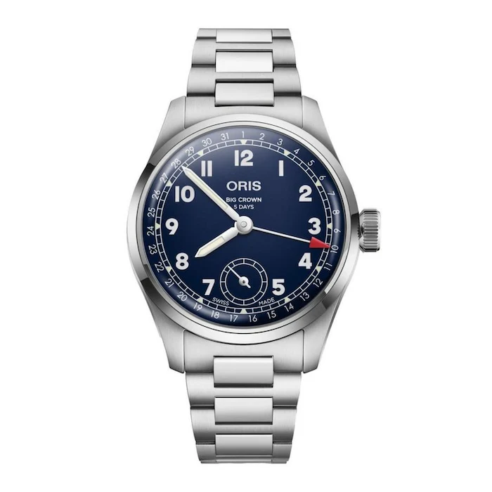 Oris Automatic 38mm Men’s Watch with Navy Material Dial, Stainless Steel Case & Bracelet, 50m Water Resistant / 01 403 7776 4065-07 8