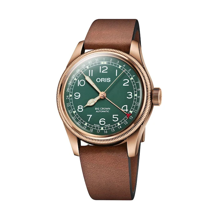 Oris Automatic 40mm Men’s Watch with Green Material Dial, Bronze Case, 50m Water Resistant / 01 754 7741 3167-07 5 20 58BR