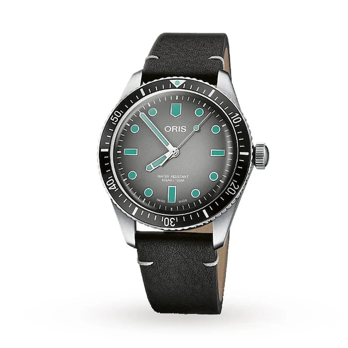 Oris Automatic 40mm Men’s Watch with Grey Material Dial, Stainless Steel Case, 100m Water Resistant / 01 733 7707 4053-07 5 20 89