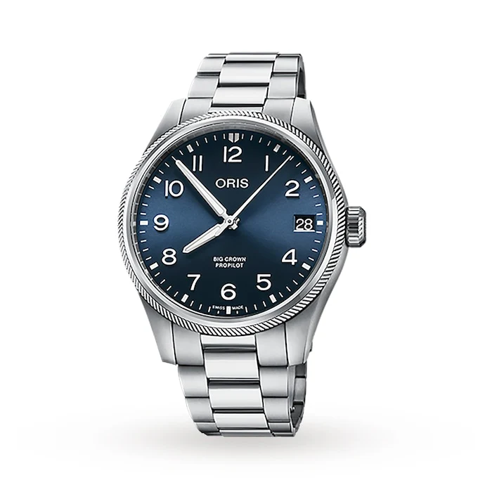 Oris Automatic 41mm Men’s Watch with Blue Material Dial, Stainless Steel Case & Bracelet, 100m Water Resistant / 01 751 7761 4065-07 8 20 08P