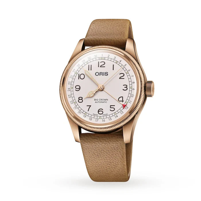 Oris Aviation Big Crown 40mm Unisex Watch White Interchangeable Strap Luxury Watch 01 754 7741 3161-Set