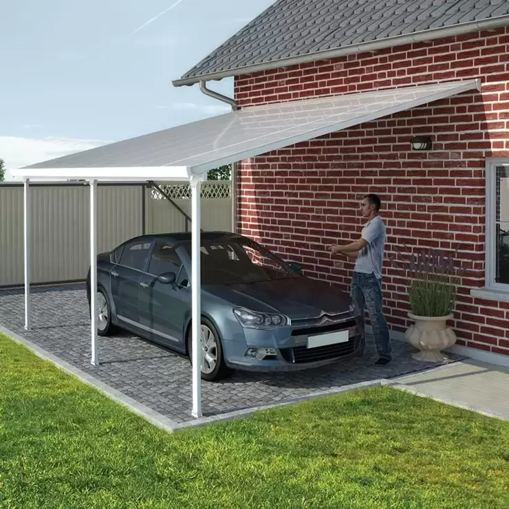 Palram Canopia Feria 3 Veranda Patio Cover in White, 3 x 6.10m - Image 3
