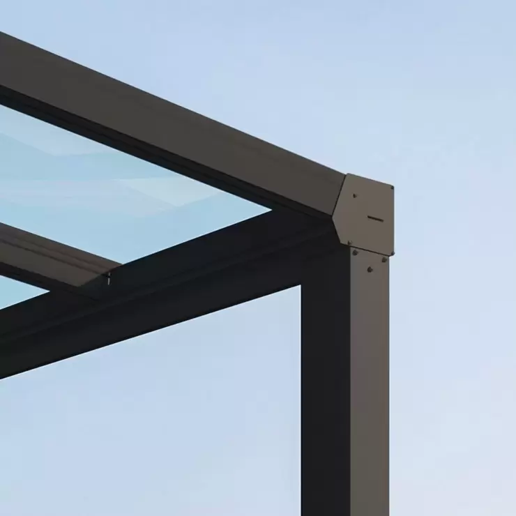 Palram Canopia Stockholm 11ft 2" x 21ft 8" (3.4 x 6.6m) Aluminium Patio Cover - Image 5