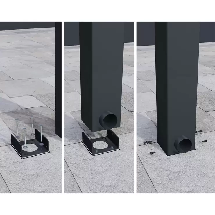 Palram Canopia Stockholm 11ft 2" x 21ft 8" (3.4 x 6.6m) Aluminium Patio Cover - Image 6