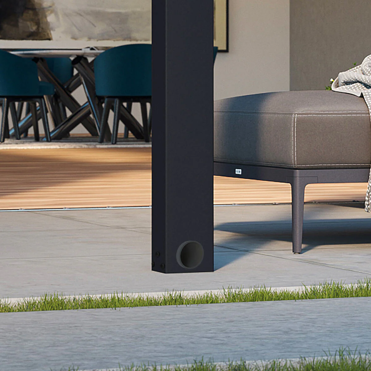 Palram Canopia Stockholm 11ft 2" x 24ft (3.4 x 7.3m) Aluminium Patio Cover - Image 6