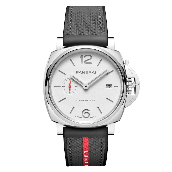 Panerai Automatic 42mm Men’s Watch with White Material Dial, Stainless Steel Case, 30m Water Resistant / PAM01381