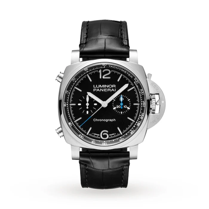 Panerai Automatic 44mm Men’s Watch with Black Material Dial, Stainless Steel Case, 100m Water Resistant / PAM01109