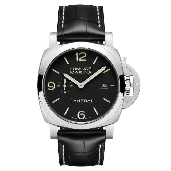 Panerai Automatic 44mm Men’s Watch with Black Material Dial, Stainless Steel Case, 500m Water Resistant / PAM03312