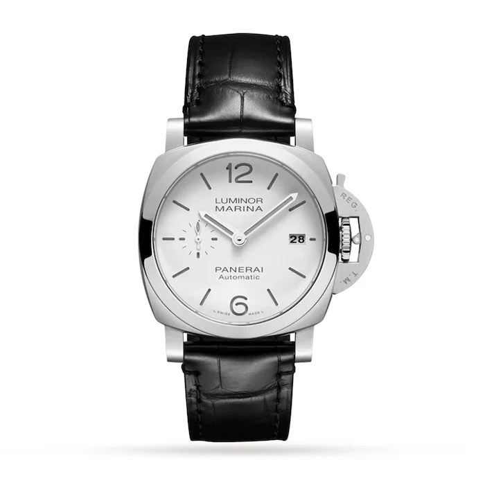 Panerai Automatic 44mm Men’s Watch with White Material Dial, Stainless Steel Case, 300m Water Resistant / PAM01271