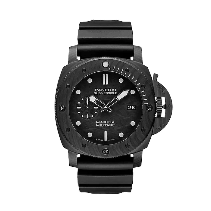 Panerai Automatic 47mm Men’s Watch with Black Material Dial, Titanium Case, 300m Water Resistant / PAM02979