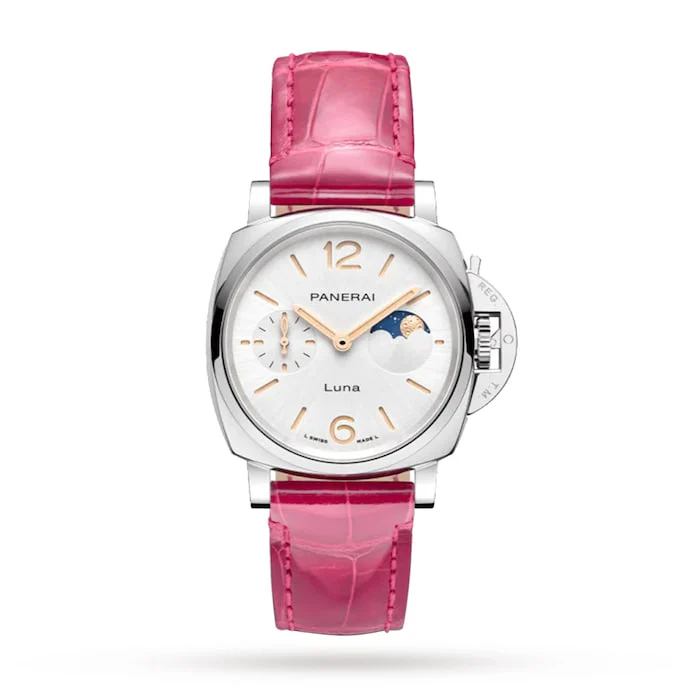 Panerai Luminor Due Luna Moonphase 38mm Ladies Watch - Pink Luxury Watch Swiss Made High Precision Movement  PAM01180