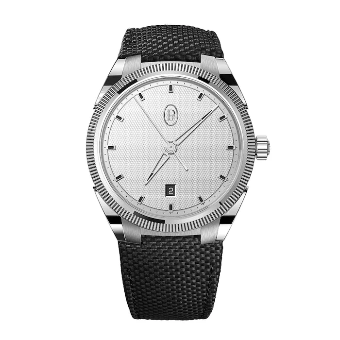 Parmigiani Fleurier Elegance Automatic 41mm Men’s Watch with Grey Material Dial, Stainless Steel Case, 100m Water Resistant / pfc930-1020001-400182