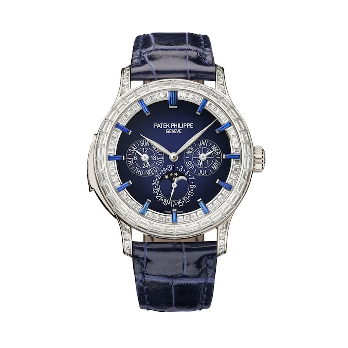 Patek Philippe Automatic 42mm Men’s Watch with Blue Material Dial, Platinum Case / 5374/300P-001