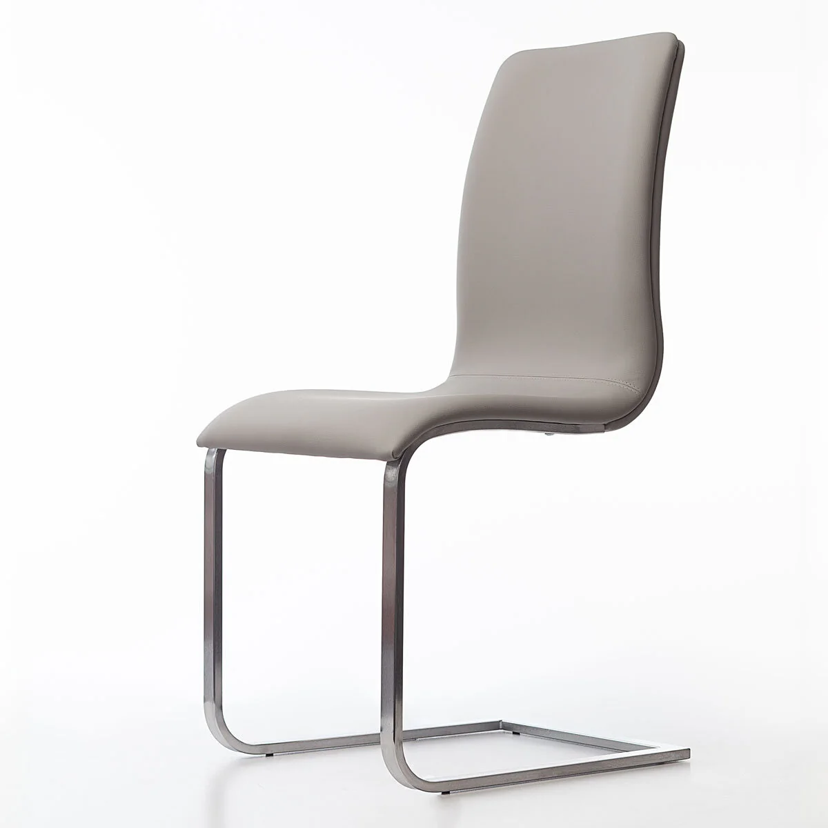 Peressini Rio Light Grey Faux Leather Dining Chair, 2 Pack - Image 8