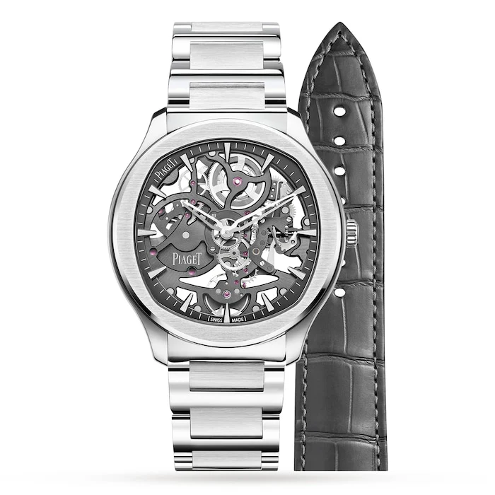 Piaget Polo Skeleton 42mm Mens Watch Luxury Watch Swiss Made Highâ Precision Movement Sapphire Crystal Stainless Steel Case Water Resistant Classic Design G0A45001
