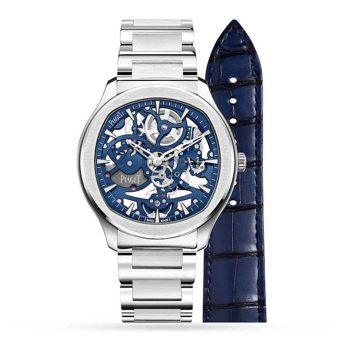 Piaget Polo Skeleton 42mm Mens Watch Luxury Watch Swiss Made Highâ Precision Movement Sapphire Crystal Stainless Steel Case Water Resistant Classic Design G0A45004