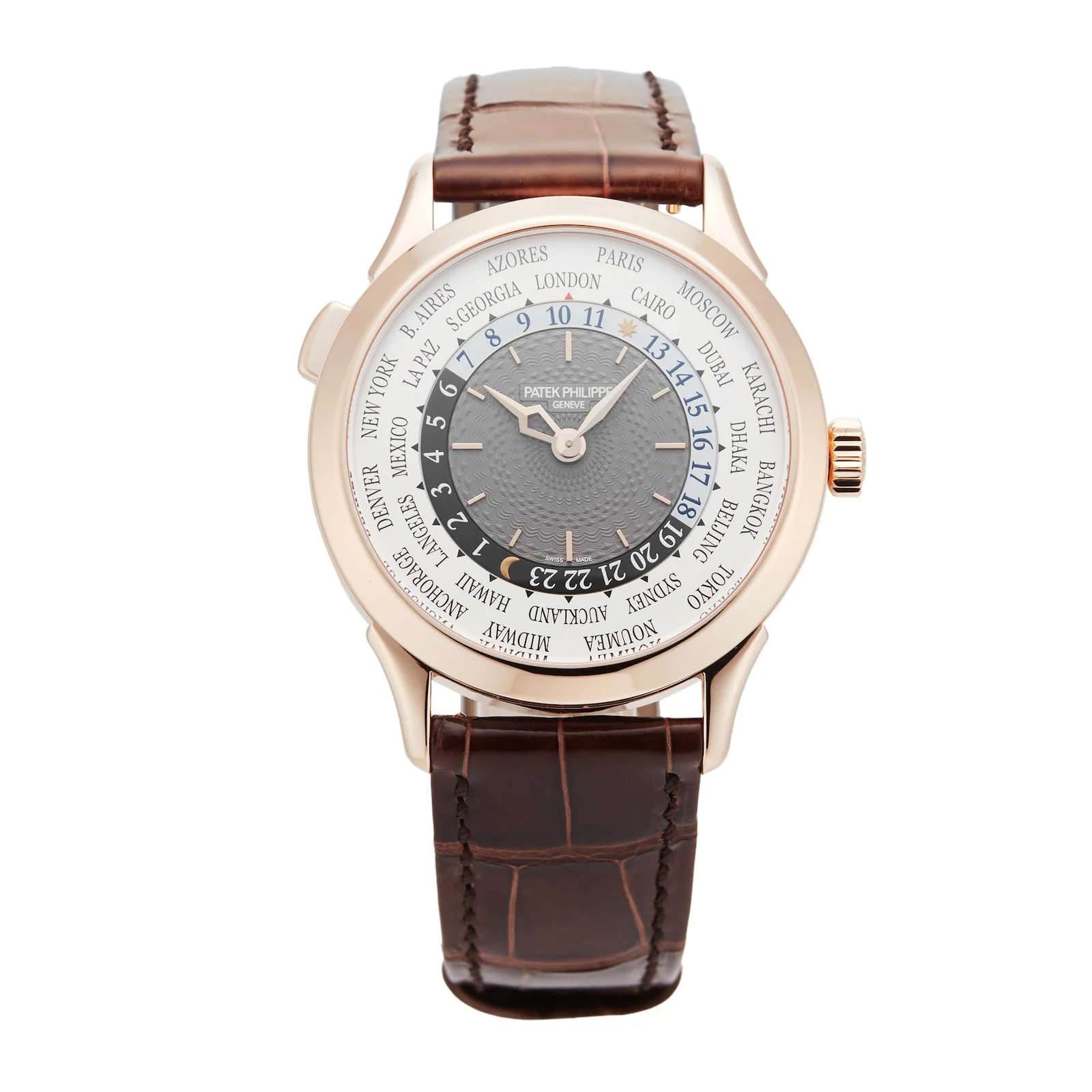 Pre-Owned Patek Philippe Complications World Time 38.50mm Rose Gold 5230R-012