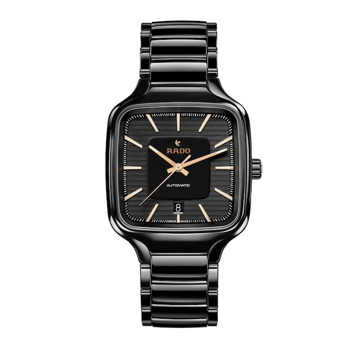 Rado Automatic 38mm Men’s Watch with Black Material Dial, Titanium Case, 50m Water Resistant / R27078172