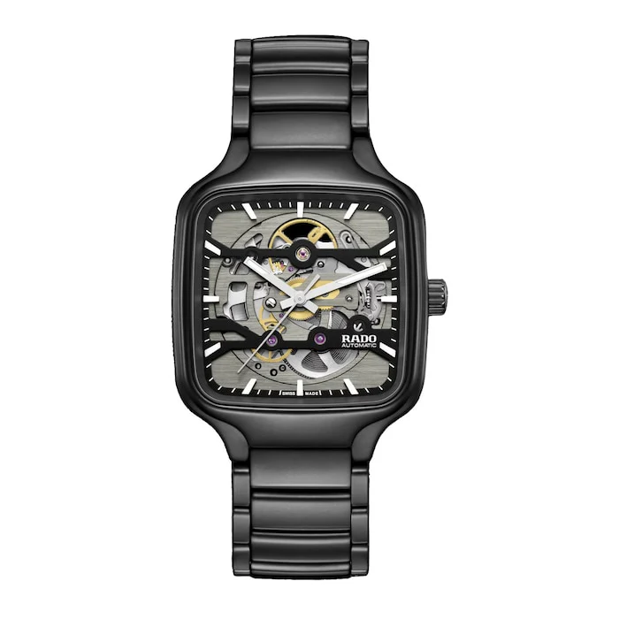 Rado Automatic 38mm Men’s Watch with Black Material Dial, Titanium Case, 50m Water Resistant / R27197152