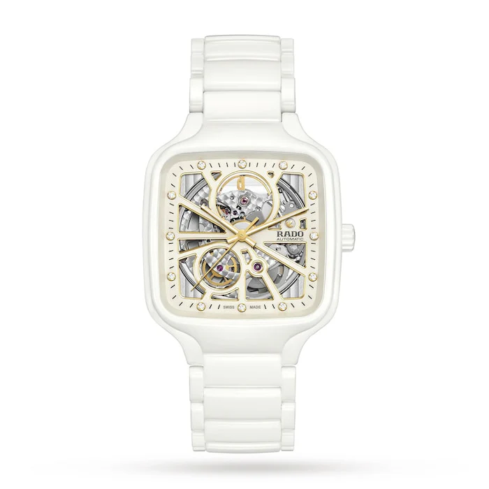 Rado Automatic 38mm Men’s Watch with Skeleton Material Dial, Ceramic Case, 50m Water Resistant / R27073702