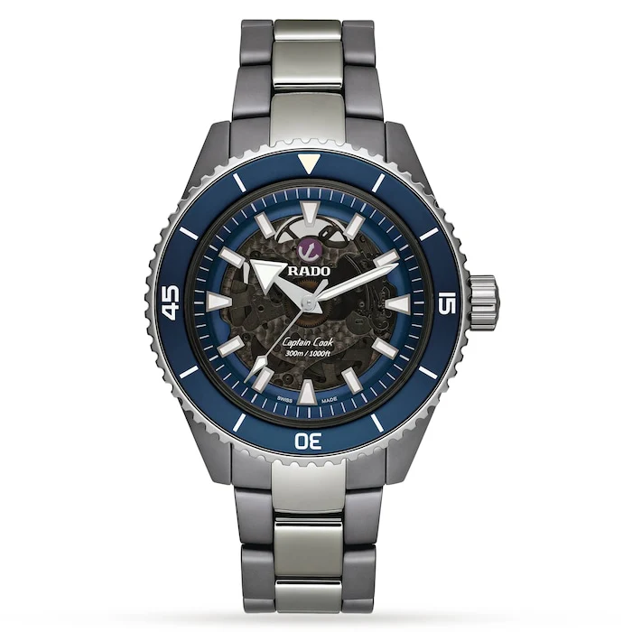 Rado Automatic 43mm Men’s Watch with Skeleton Material Dial, Ceramic Case, 300m Water Resistant / R32128202