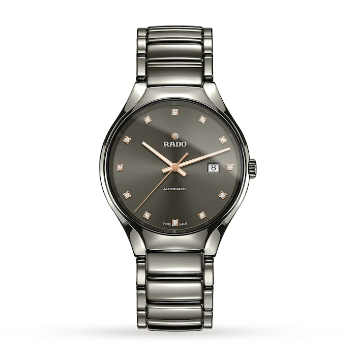 Rado Automatic 47mm Men’s Watch with Grey Material Dial, Ceramic Case, 50m Water Resistant / R27057732