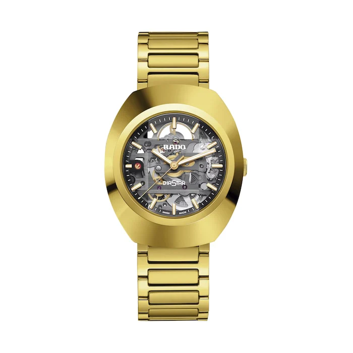 Rado DiaStar Original Skeleton 38mm Unisex Watch Luxury Watch Swiss Made High Precision Movement  R12164153