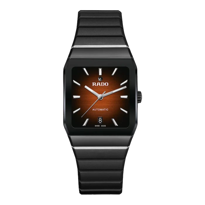 Rado Elegance Automatic Men’s Watch with Brown Material Dial, Stainless Steel Case, 50m Water Resistant / R10202309