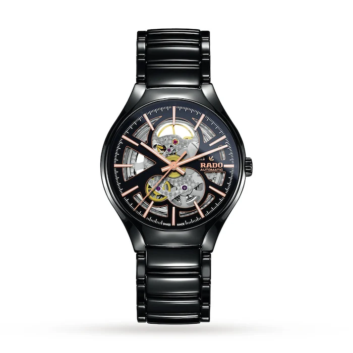 Rado True Skeleton 40mm Unisex Watch Luxury Watch Swiss Made High Precision Movement Sapphire Crystal  R27100162