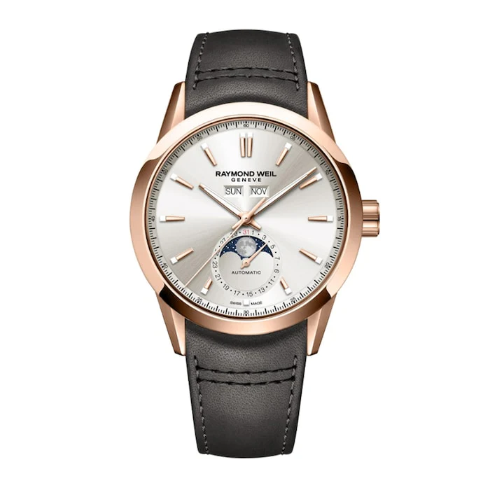 Raymond Weil Heritage Automatic 40mm Men’s Watch with Silver Material Dial, Stainless Steel Case, 100m Water Resistant / 2766-PC5-64001
