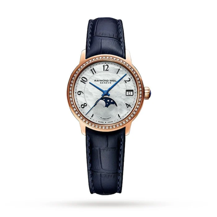 Raymond Weil Maestro 34mm Ladies Watch Mother Of Pearl Luxury Watch Swiss Made High Precision Movement 2139-P5S-05909