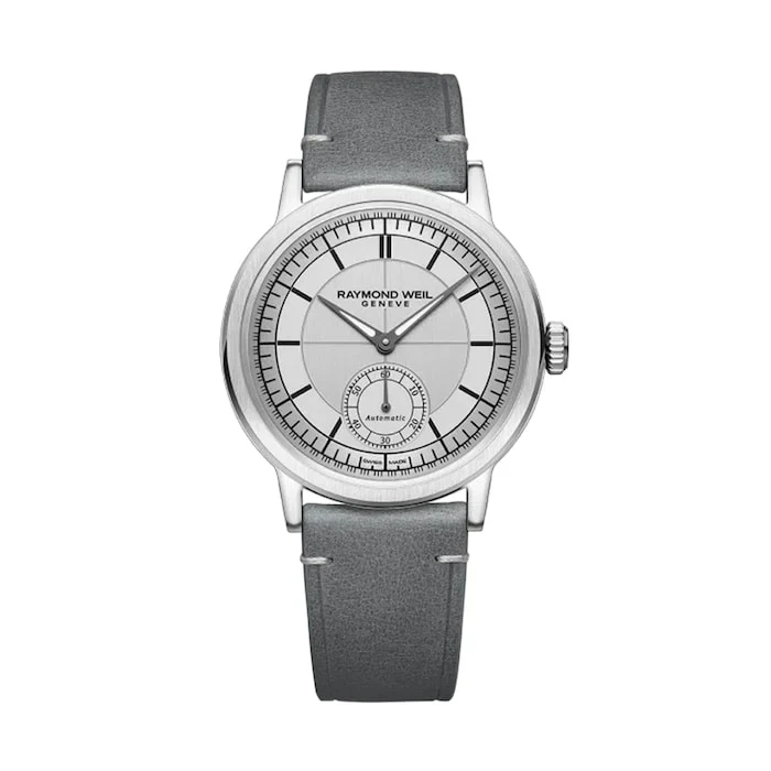 Raymond Weil Millesime 39.5mm Mens Luxury Watches Silver 2930-STC-65001