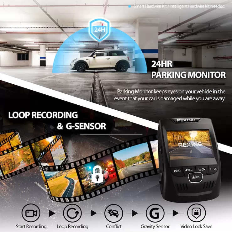 Rexing V1PGW-4k Dual Channel Dash Cam - Image 7